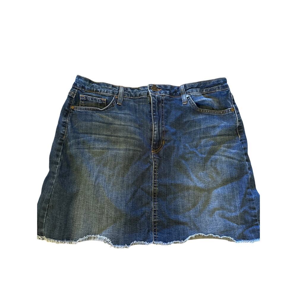 JUST BLACK DENIM/STITCH FIX denim jean skirt - size XL